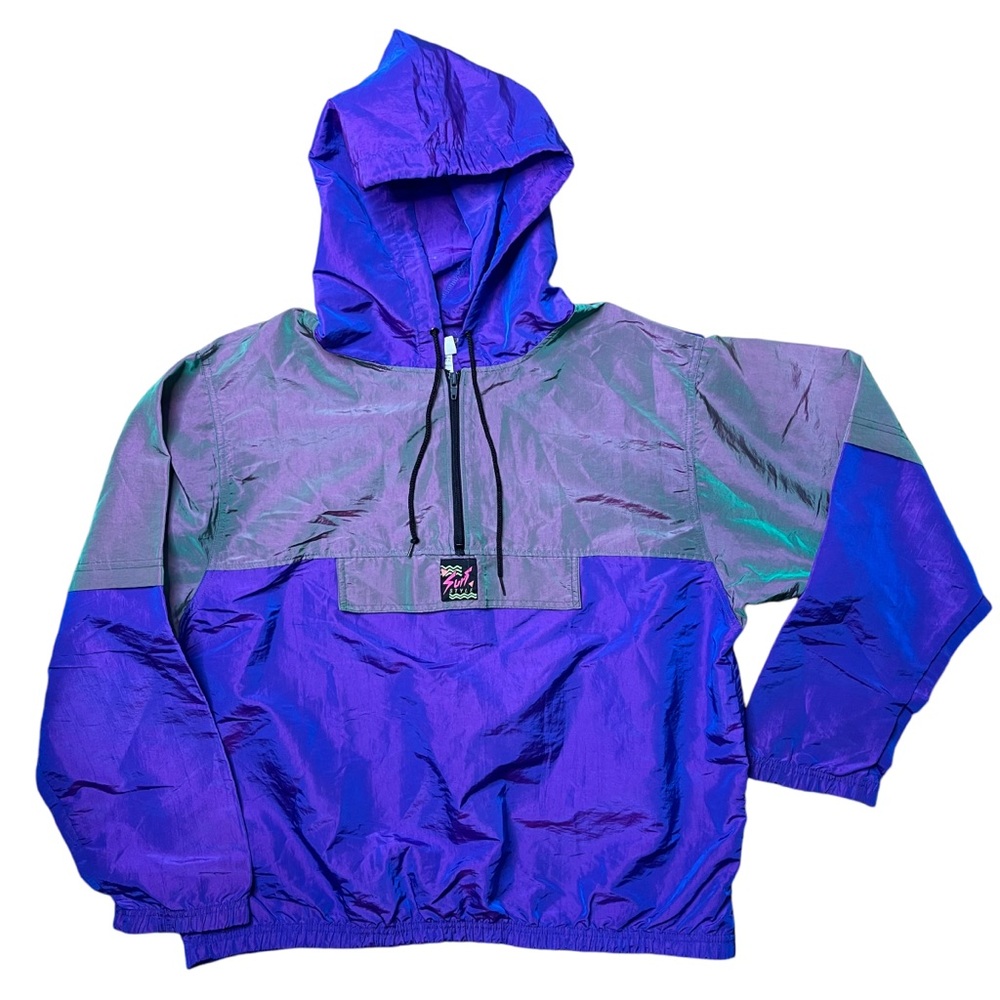 Vintage Windbreaker by Brand - Purple and Blue